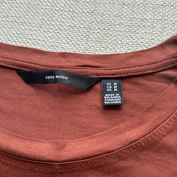 Vero Moda, M, chocolate, silky viscose, Tshirt - Picture 2 of 4